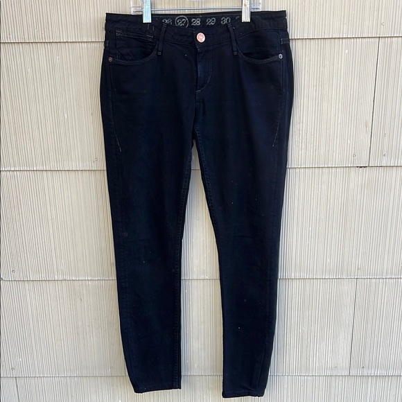 Earnest Sewn Dark Wash Harlan Mid Rise Straight Leg Jeans size 27 - Picture 6 of 15